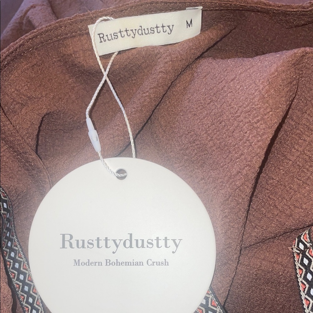 Rusttydustty Brown Bohemian Dress - Picture 2 of 5